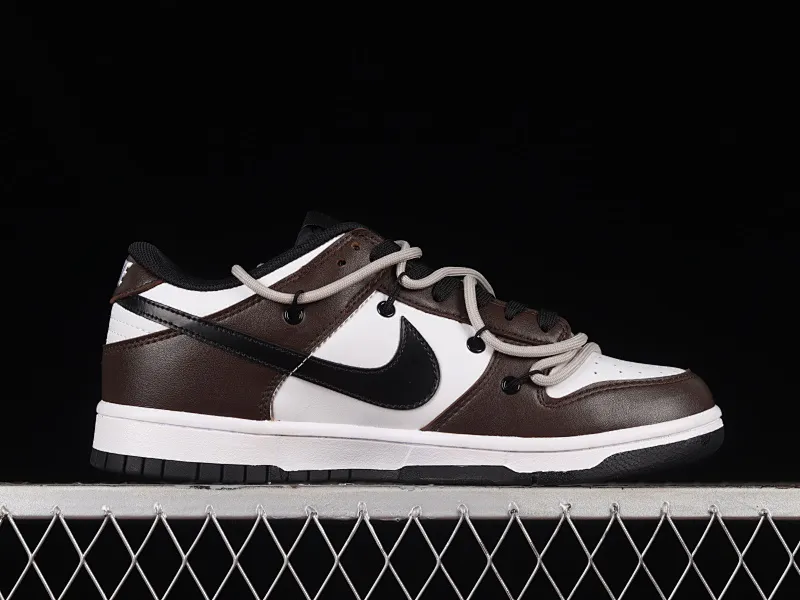 All Categories Nk SB Dunk Series Nk SB Dunk Low Low-top sneakers Nk Dunk Low Black Smiley Customized version of deconstructed strap casual sneakers DJ6188-002